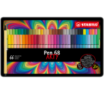 Viltstift STABILO Pen 68 Arty medium assorti blik à 66 stuks