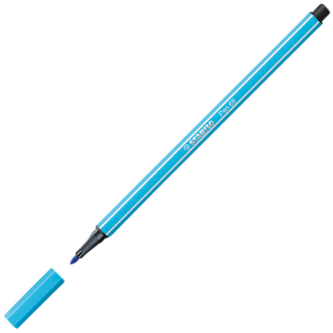 Viltstift STABILO Pen 68 Arty medium assorti blik à 66 stuks