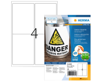 Etiquette HERMA 9539 99,1x139mm résistante aux intempéries blanc 160pcs