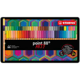 Fineliner STABILO point 88 Arty boîte 66 couleurs