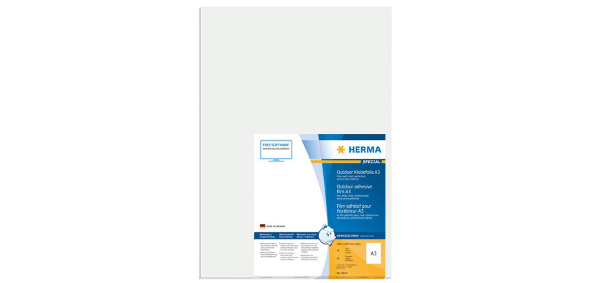 Etiquette HERMA 9544 297x420mm résistante aux intempéries blanc 40pcs