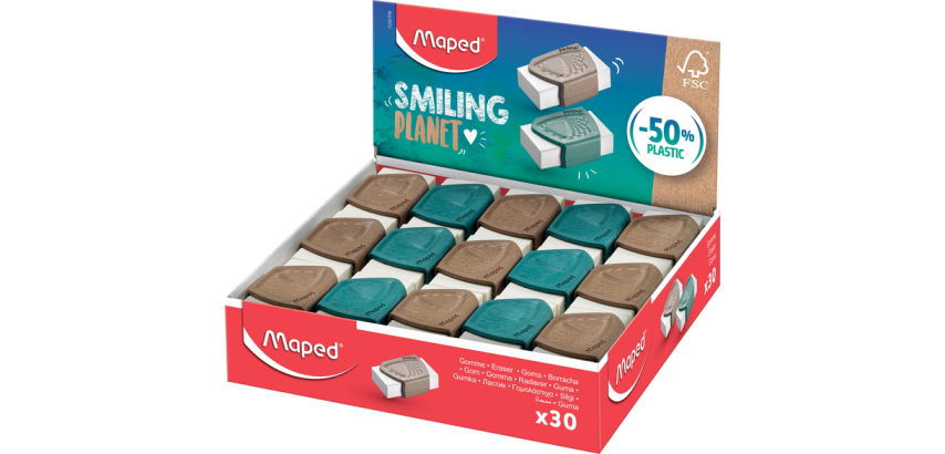 Gomme Maped Smiling Planet présentoir 30 pièces