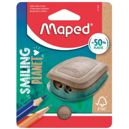 Puntenslijper Maped Smiling Planet 2-gaats