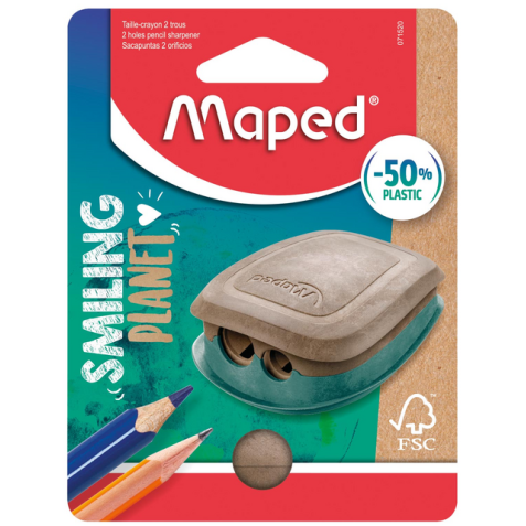 Puntenslijper Maped Smiling Planet 2-gaats