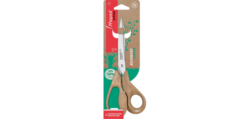 Schaar Maped Office Advanced Wood 21cm bruin