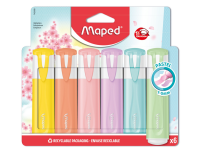 Surligneur Maped set 6 couleurs pastel