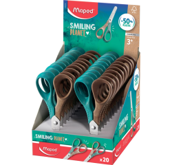 Ciseaux Maped Smiling Planet 12cm Présentoir 20 pièces assorti
