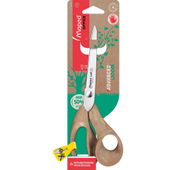 Ciseaux Maped Office Advanced Wood 21cm gaucher brun