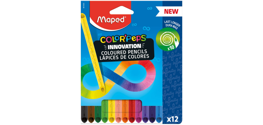 Kleurpotlood Maped Color'Peps Infinity set à 12 kleuren