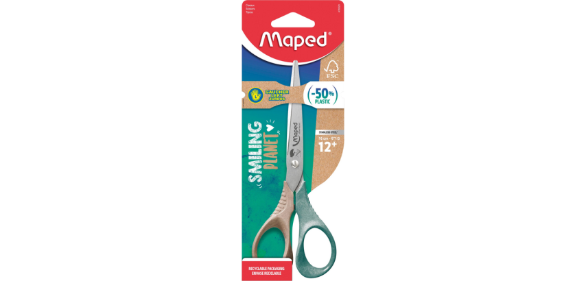 Ciseaux Maped Smiling Planet 16cm gaucher