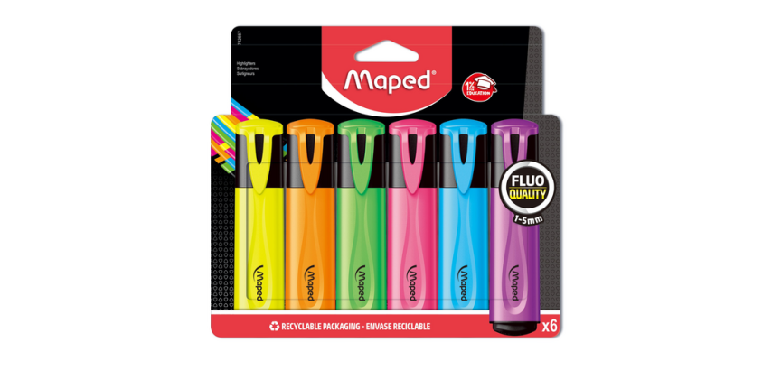 Maped highlighter set 6 standard colors