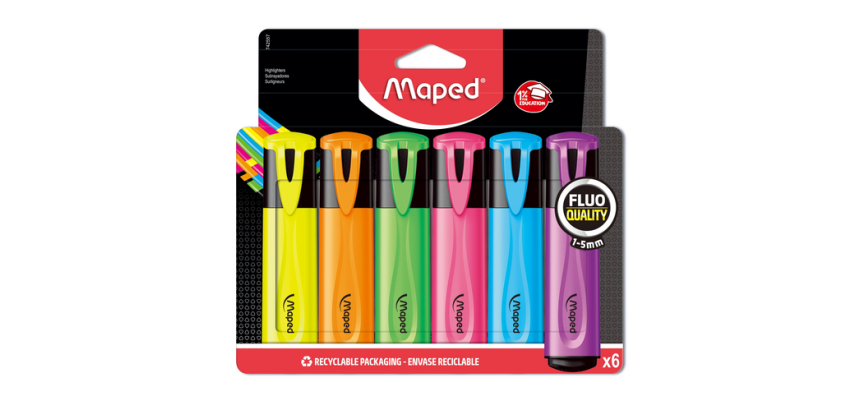 Maped highlighter set 6 standard colors