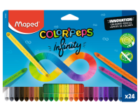 De_lapices de colores maped color peps infinity caja de 24 colores surtidos