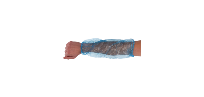 CMT LDPE Sleeve Protectors 20x40cm 20my Blue 100 Pieces