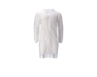 Blouse visiteur CMT PP non-tissé longue bouton pression 104cm XL blanc 100 pièces