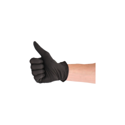 Gant jetable CMT nitrile soft L noir 100 pièces