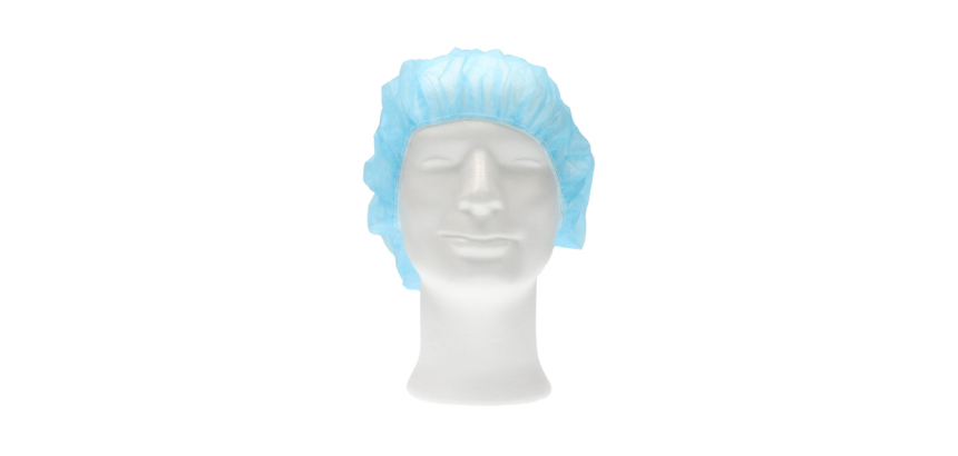 Charlotte bouffante CMT non-tissé L 53cm PP bleu 100 pièces