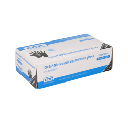 Gant jetable CMT nitrile soft M noir 100 pièces