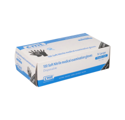 Handschoen CMT XL soft nitril zwart 100 stuks