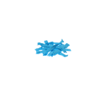 Non-woven CMT clip cap M 50cm PP blue 100 pieces