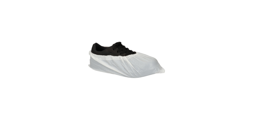 Rough CPE Shoe Cover 40my Size 36-42 White 100 pieces