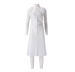 Tablier CMT 25my rugueux rouleau PE 125x80cm blanc 100 pièces