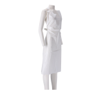 CMT apron 25my rough PE roll 125x80cm white 100 pieces