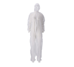 Zipped coverall CMT PP nonwoven XL white 50 pieces