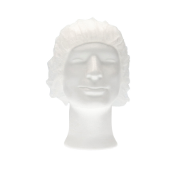 Haarnet CMT bouffant non-woven L 53cm PP wit 100 stuks
