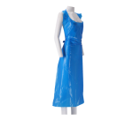 CMT apron 25my rough PE roll 125x80cm blue 100 pieces