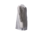 Visitor coat CMT PP non-woven long snap button 104cm M white 100 pieces