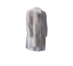 Visitor coat CMT PP non-woven long snap button 104cm L white 100 pieces