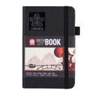 Carnet de croquis Sakura 90x140mm 140g 80 feuilles blanches noir