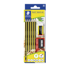 Potlood Staedtler Noris HB blister à 6 stuks met gum en gratis slijper