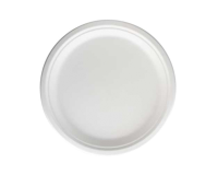Assiette IEZZY 260mm 1 compartiment canne à sucre sans PFAS blanc 50 pièces