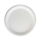 Assiette IEZZY 260mm 1 compartiment canne à sucre sans PFAS blanc 50 pièces