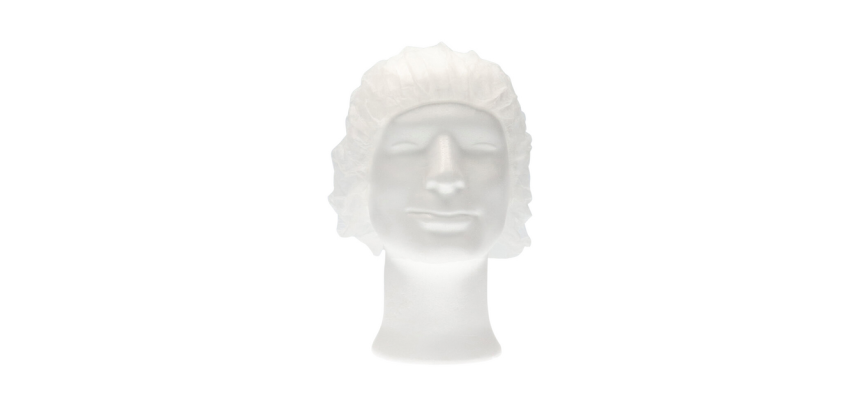 Charlotte bouffant non-woven CMT M 50cm PP white 100 pieces