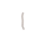 Non-woven CMT clip cap L 53cm PP white 100 pieces