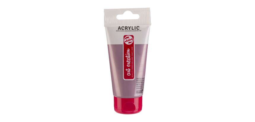 Peinture acrylique Talens Art Creation 833 Rose métallique tube 75ml