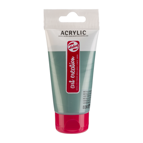 Peinture acrylique Talens Art Creation 836 Vert métallique tube 75ml