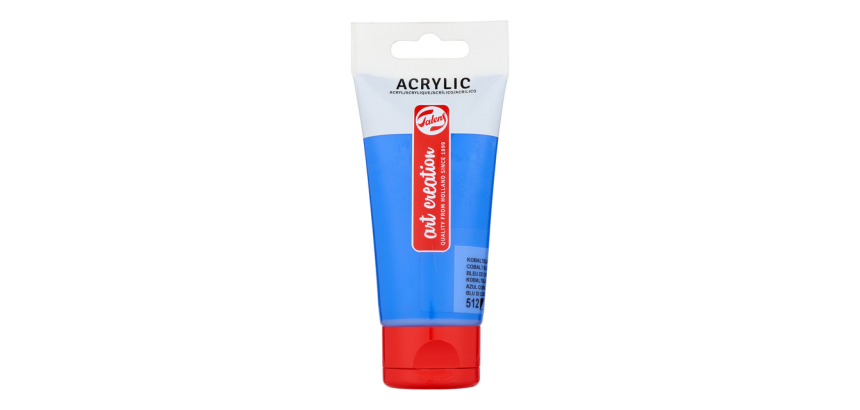 Peinture acrylique Talens Art Creation 512 Bleu Cobalt tube 75ml