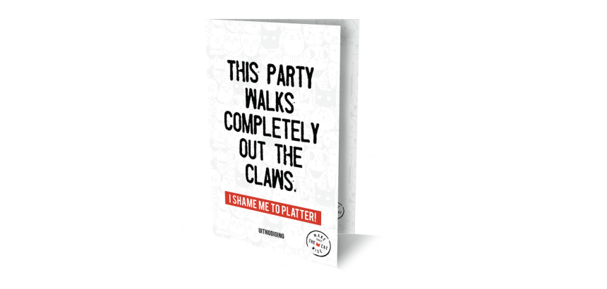 Carte d'invitation MTTCW 14x9xm