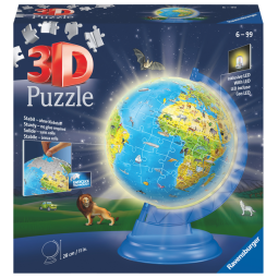 Puzzle 3D Ravensburger Globe Night Edition XXL 54 pièces