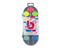 Waterverf Bruynzeel Kids set à 12 metallic- en neonkleuren
