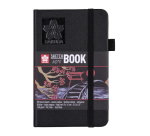 Carnet de croquis Sakura 90x140mm 140g 80 feuilles noires noir
