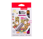 Bâton gouache Bruynzeel kids set 6 couleurs métalliques