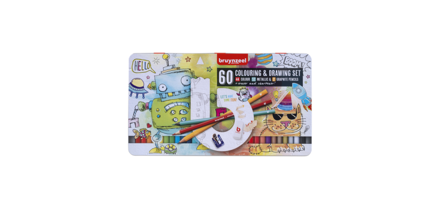 Bruynzeel Creatives Young Artist Drawing Set 60-Piece Box