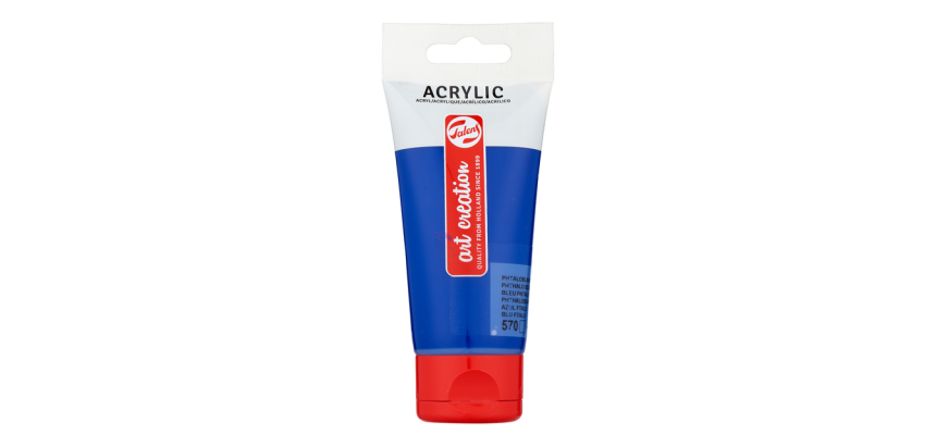 Peinture acrylique Talens Art Creation 570 Bleu Phtalo tube 75ml
