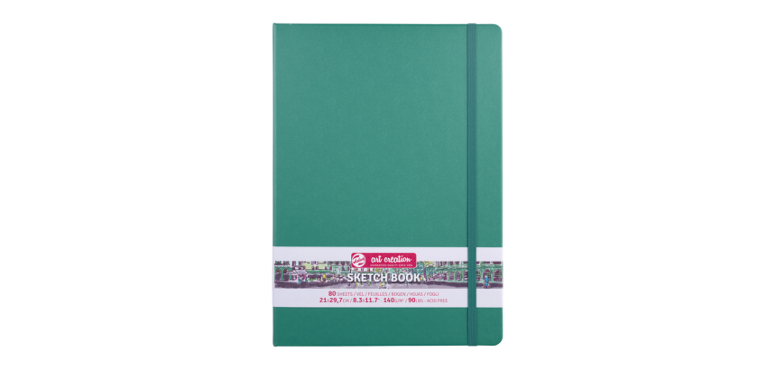 Sketchbook Talens Art Creation 210x297mm 140g 80 sheets forest green