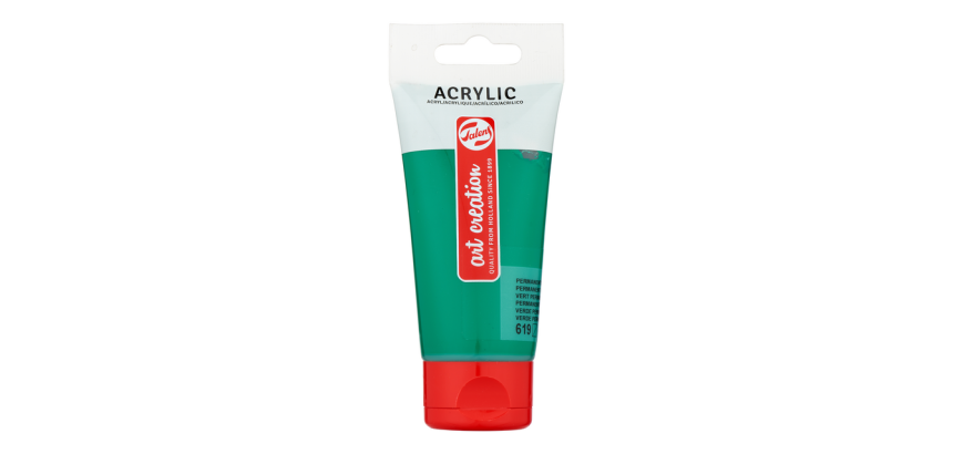 Peinture acrylique Talens Art Creation 619 Vert permanent foncé tube 75ml